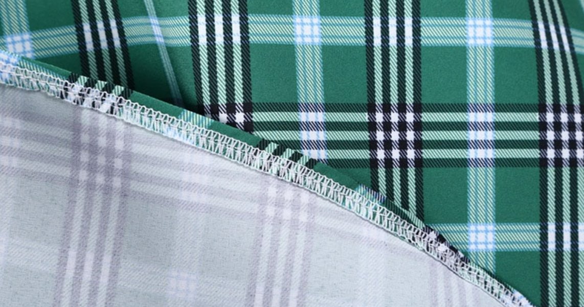 Vintage Zöld És Fekete Csíkos Ruha