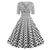 Vintage Rockabilly Ruha 50-Es Évek Fehér Pöttyös