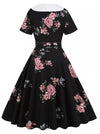 Vintage Rockabilly Ruha 50-Es Évek Virágai