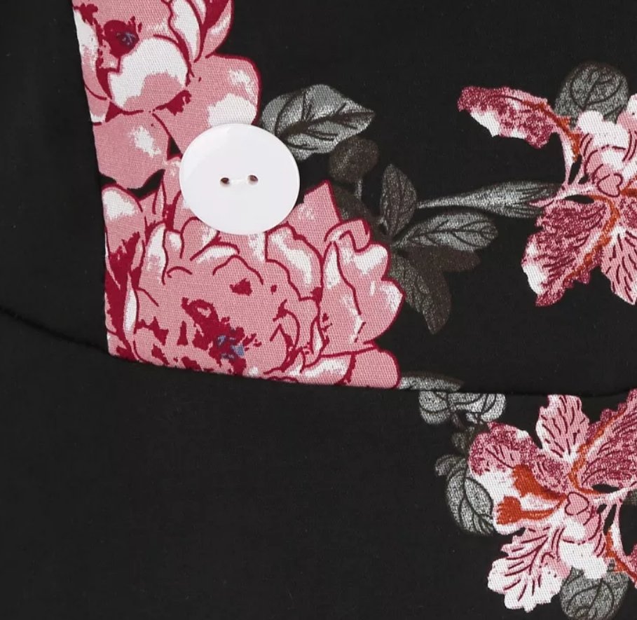 Vintage Rockabilly Ruha 50-Es Évek Virágai