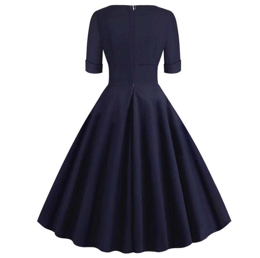Vintage Rockabilly Ruha 50-Es Évek Navy