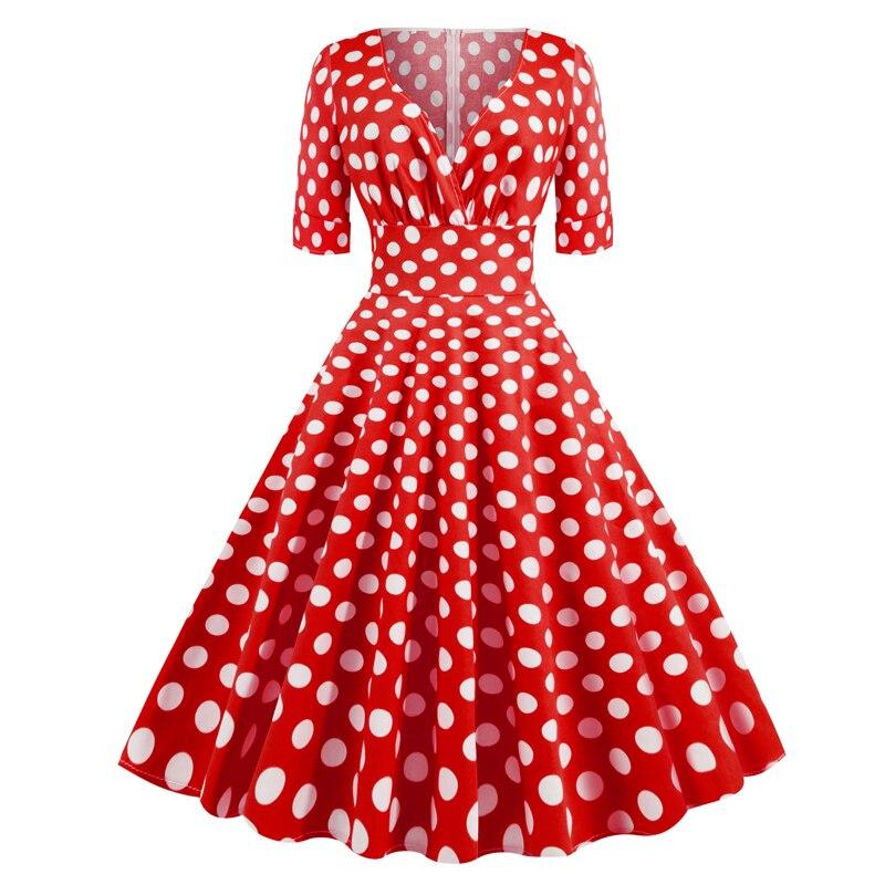 Vintage Rockabilly Ruha 50-Es Évek Piros Pöttyös