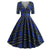 Vintage Rockabilly Ruha 50-Es Évek Tartánkék