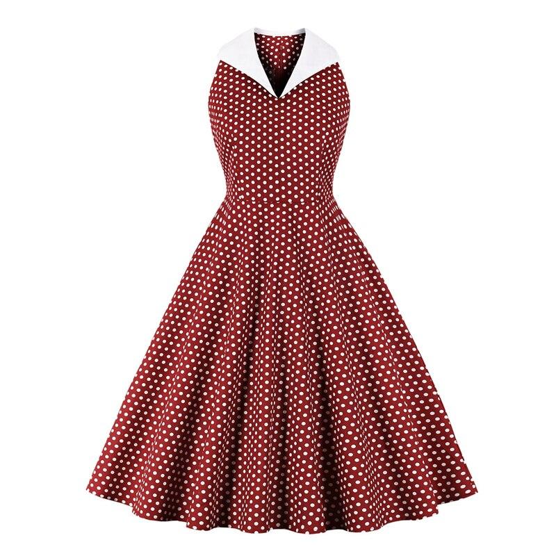 Vintage Rockabilly Pamut Ruha, Bordó