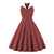 Vintage Rockabilly Pamut Ruha, Bordó