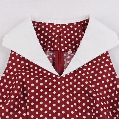 Vintage Rockabilly Pamut Ruha, Bordó
