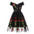 Vintage Rockabilly Csipke Ruha Fekete