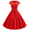Piros Vintage Romantikus Ruha