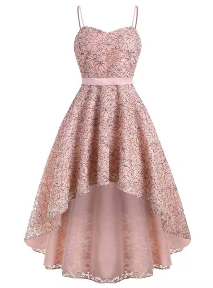 Vintage Rózsa Hímzéses Ruha