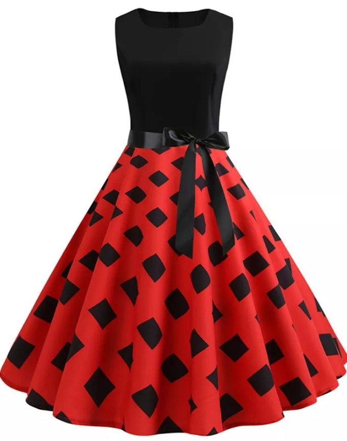 Modern Piros Vintage Ruha