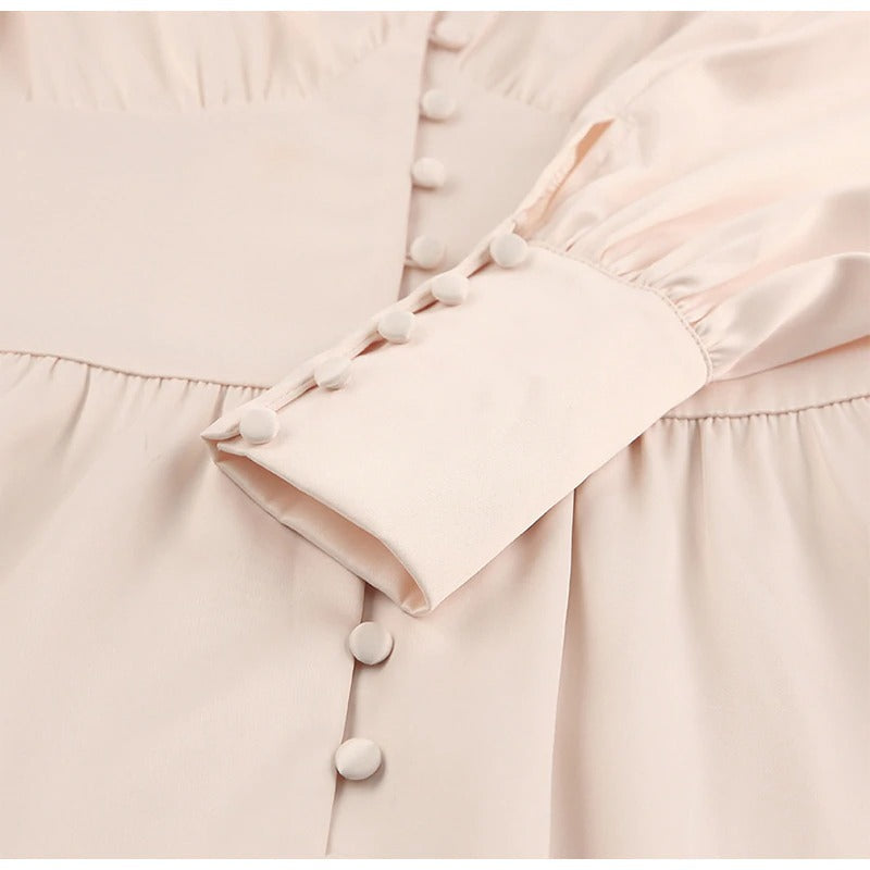 Vintage Szatén Ruha