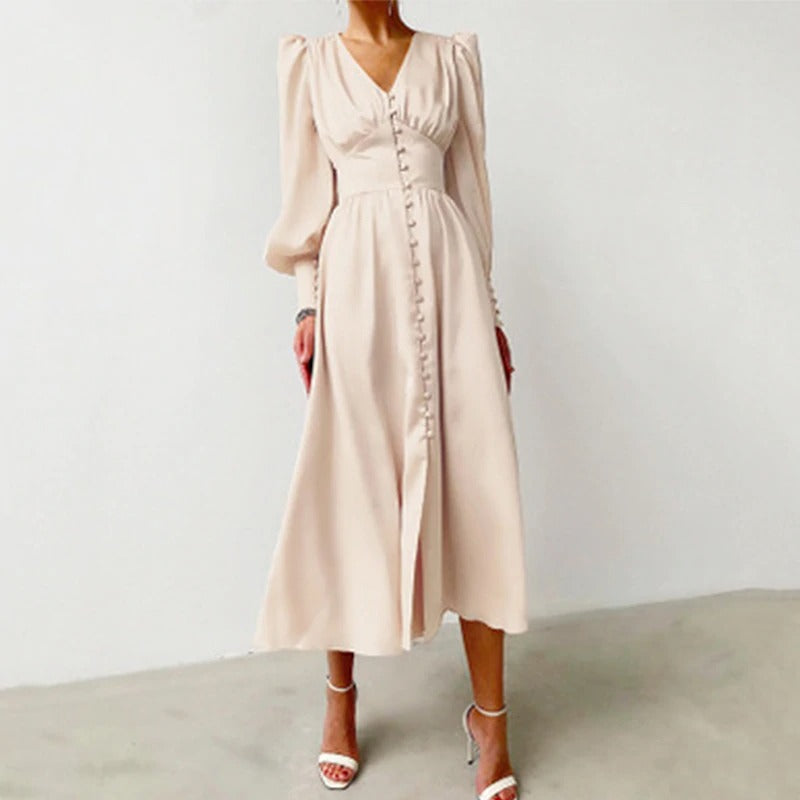 Vintage Szatén Ruha