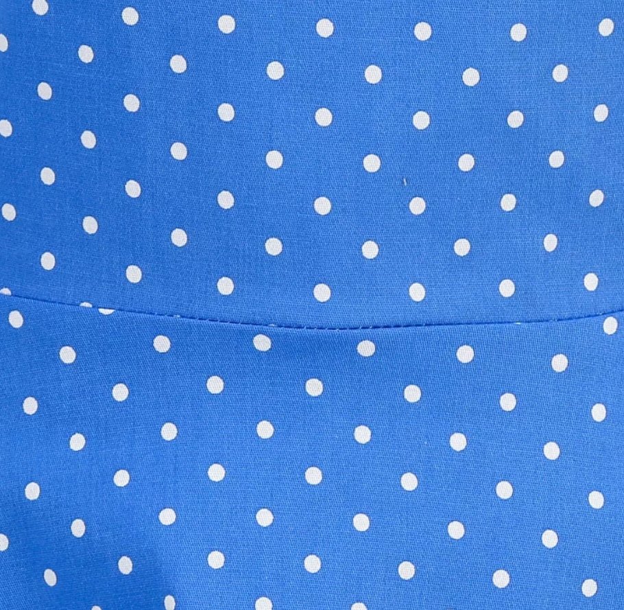 Vintage Szexi Pin Up Dress Kék