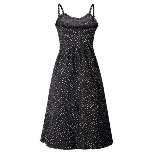 Vintage Hatvanas Évek Fekete Ruha