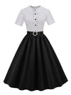 Fekete Vintage Divatos Ruha
