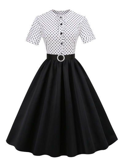 Fekete Vintage Divatos Ruha