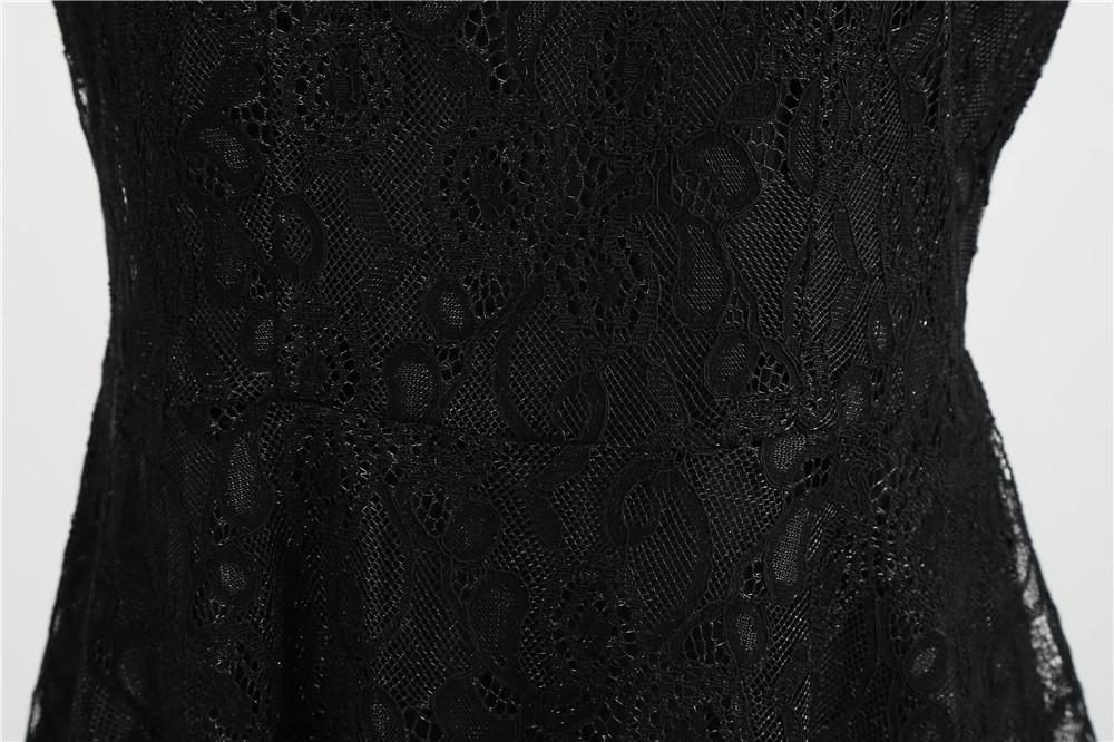 Vintage Trapéz Ruha Fekete