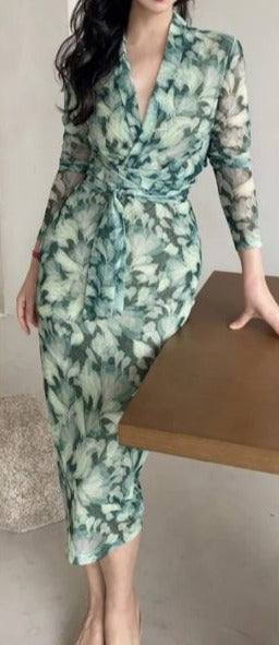 Vintage Zöld 40-Es Évek Ruha