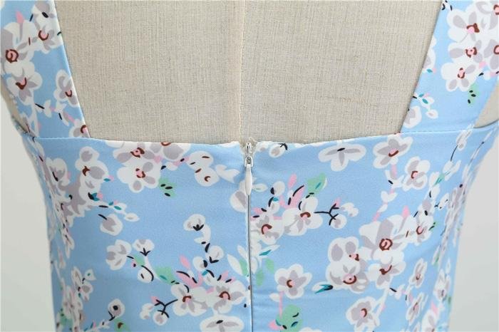 Vintage 1950-Es Égkék Ruha