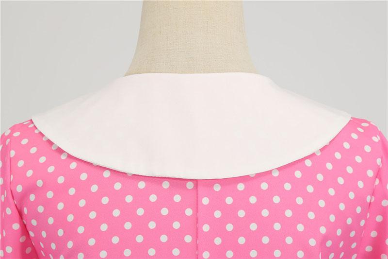 Rózsaszín 50-Es Évek Trapézruha