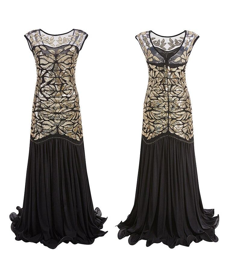 Vintage 20-As Évek Szárnyas Ruha Arany