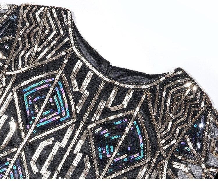 Vintage 20-As Évek Gatsby Hosszú Arany Ruha