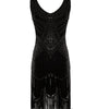 Vintage 20-As Évek Gatsby Ruha Fekete