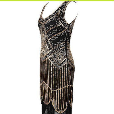 Vintage 20-As Évek Gatsby Arany Ruha