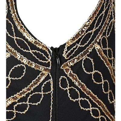 Vintage 20-As Évek Gatsby Arany Ruha