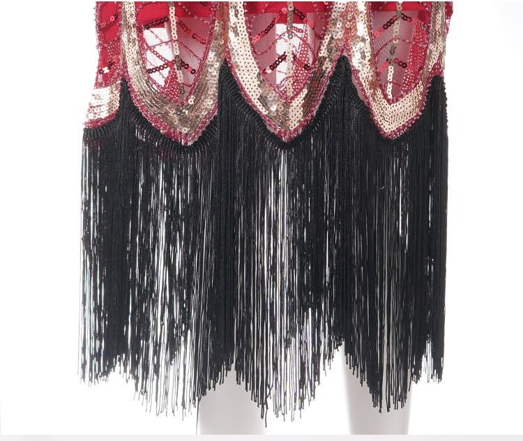 Vintage 20-As Évek Gatsby Piros Ruha