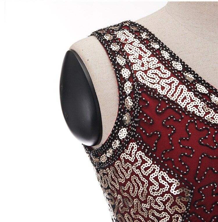 Vintage 20-As Évek Molett Piros Charlestoni Ruha