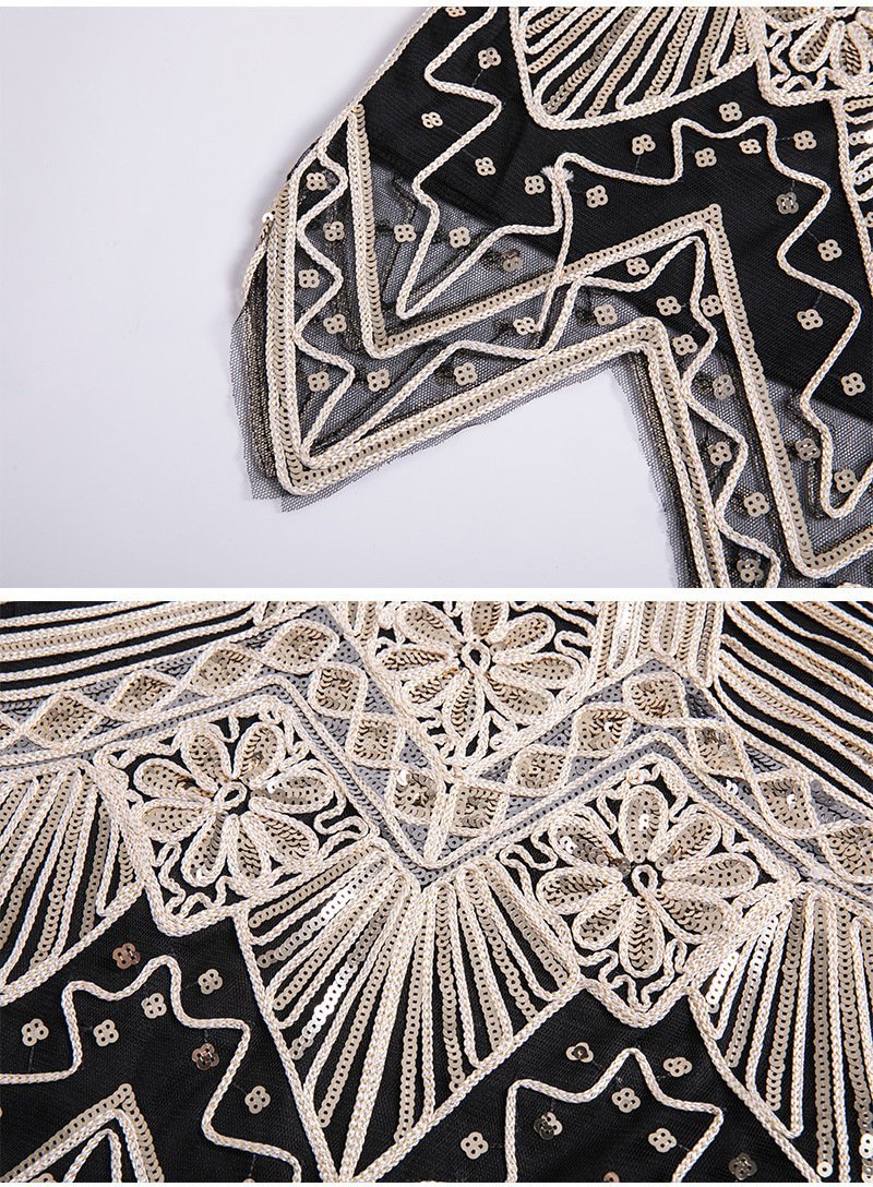 Vintage 20-As Évek Középhosszú Ruha