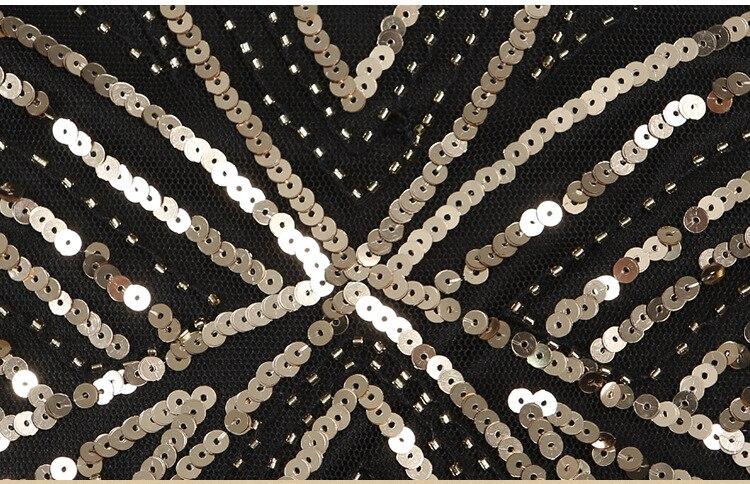 Vintage 20-As Évek Retro Ruha Fekete Arany