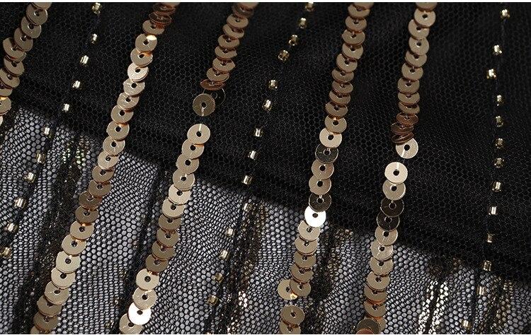 Vintage 20-As Évek Retro Ruha Fekete Arany