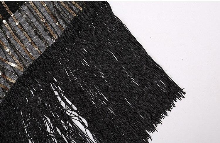 Vintage 20-As Évek Retro Ruha Fekete Arany