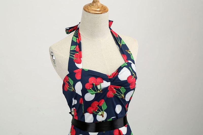 Vintage Cseresznye Ruha