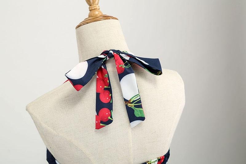 Vintage Cseresznye Ruha