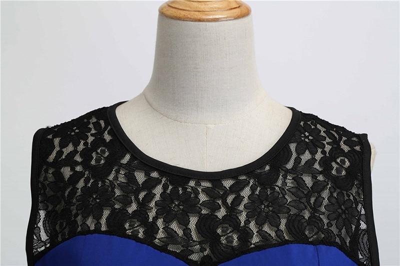 Vintage Kék Csipke Ruha