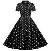 Fekete Vintage Retro Ruha