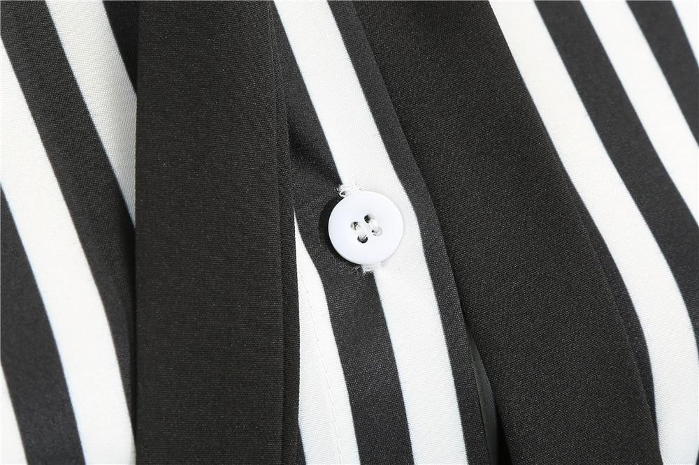 Vintage Retro Fekete-Fehér Ruha