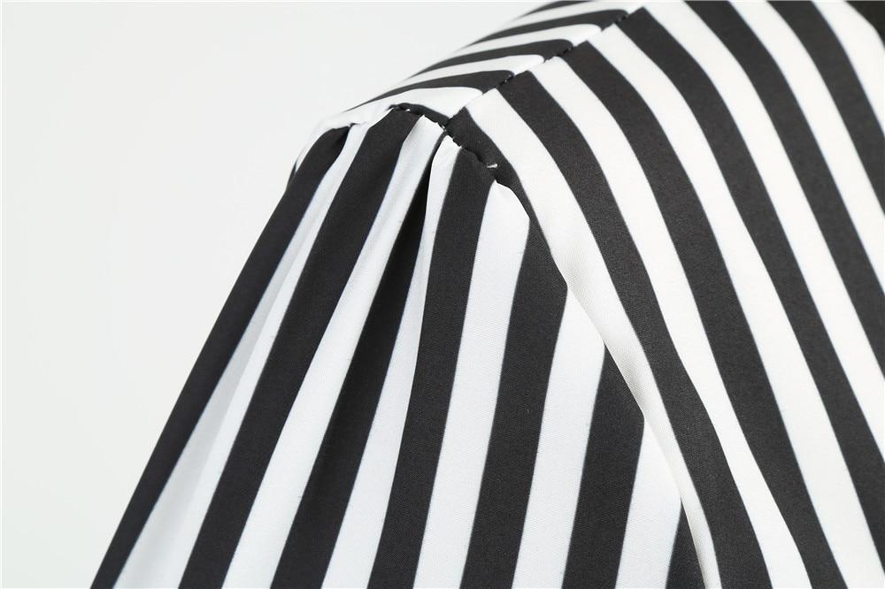 Vintage Retro Fekete-Fehér Ruha