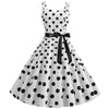 Vintage Rockabilly Ruha, Fehér Pöttyös