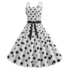 Vintage Rockabilly Ruha, Fehér Pöttyös
