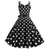 Vintage Rockabilly Ruha Fekete Fehér Pöttyös