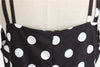 Vintage Rockabilly Ruha Fekete Fehér Pöttyös