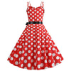 Vintage Rockabilly Ruha Piros Fehér Pöttyös