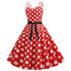 Vintage Rockabilly Ruha Piros Fehér Pöttyös