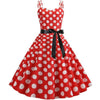 Vintage Rockabilly Ruha Piros Fehér Pöttyös
