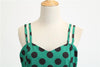 Vintage Rockabilly Ruha Pöttyös Zöld