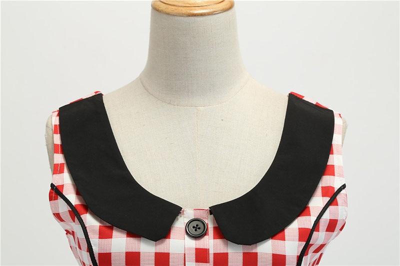 Vintage Piros-Fehér Ruha